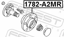1782A2MR Febest Маточина задня