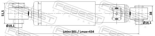 Амортизатор задній 561316 Daco