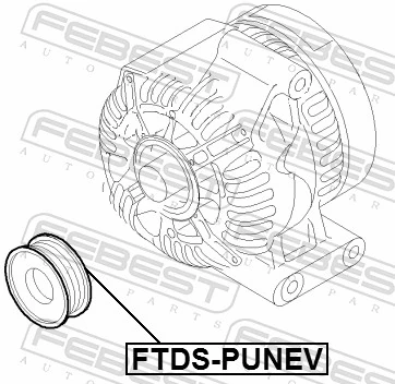 FTDSPUNEV Febest Обгонна муфта генератора