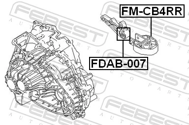 Купити Подушка двигуна задня Mazda 3  BK