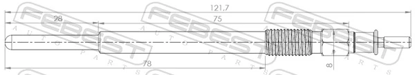 Купити Свічка накалу Peugeot 107  