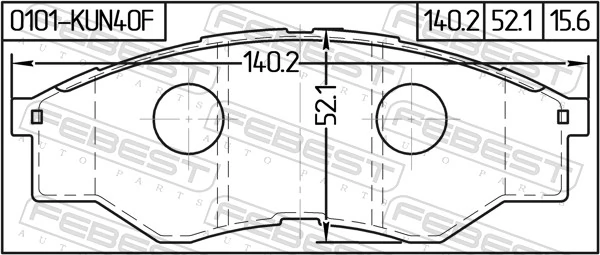 Передні тормозні колодки T2115006 Toko cars