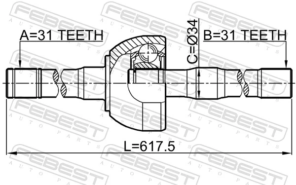 Купити Піввісь права Nissan Patrol  Y61
