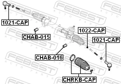1022CAP Febest Тяги кермові