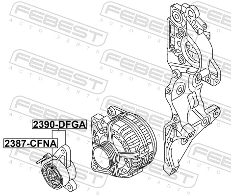 Натягувач приводного ременя Skoda Octavia III A7 ліфтбек (5E3, NL3, NR3) (2012 - 2021) ціна, від 52.30 USD
