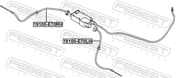 Трос стоянкового гальма задній лівий BMW 34436857852 ціна, від 31.36 USD