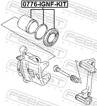 0776IGNFKIT Febest Ремкомплект гальмівної системи