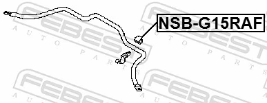 NSBG15RAF Febest Втулка стабілізатора переднього внутрішня