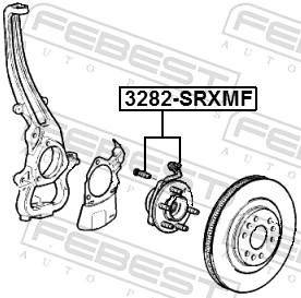 3282SRXMF Febest Маточина (передня)