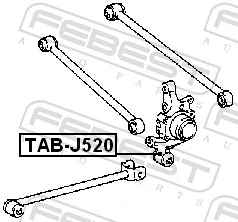 TABJ520 Febest Сайлентблок задньої підвіски