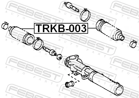 TRKB003 Febest Пильник рульової