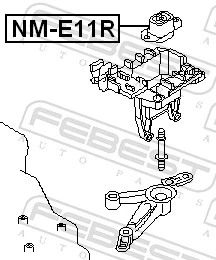 NME11R Febest Ліва опора двигуна
