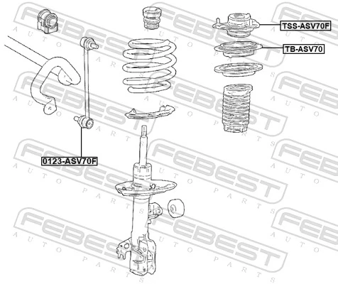 Опора стійки амортизатора переднього Tenacity ASMTO1153 ціна, від 60.35 USD