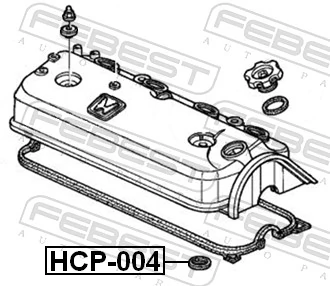 HCP004 Febest Кільце ущільнювальне свічкового колодязя