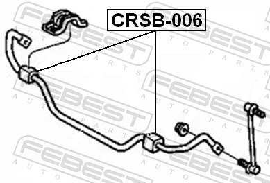 CRSB006 Febest Втулка стабілізатора переднього