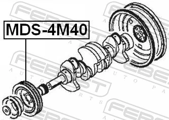 MDS4M40 Febest Демпфер колінвалу