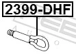 2399DHF Febest Крюк буксирувальний передній