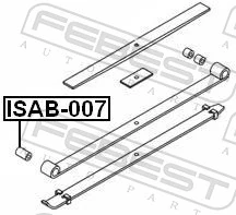 ISAB007 Febest Сайлентблок ресори передньої