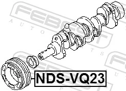 NDSVQ23 Febest Демпфер колінвалу