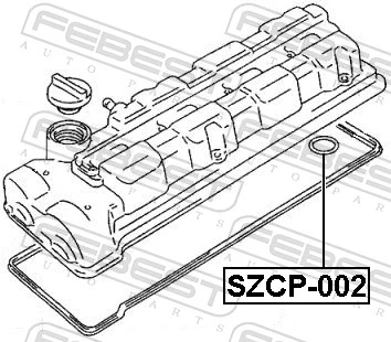 SZCP002 Febest Кільце ущільнювальне свічкового колодязя
