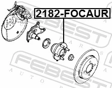 2182FOCAUR Febest Маточина задня