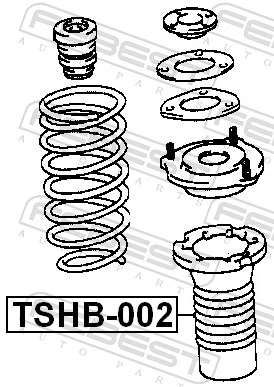 TSHB002 Febest Пильник стійки передньої