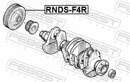 RNDSF4R Febest Демпфер колінвалу