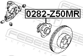 0282Z50MR Febest Маточина задня