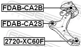 2720XC60F Febest Кульові на авто