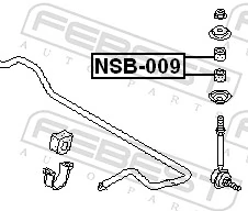 NSB009 Febest Втулка стійки переднього стабілізатора