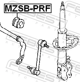 MZSBPRF Febest Втулка стабілізатора переднього
