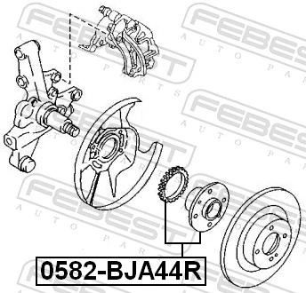 0582BJA44R Febest Маточина задня