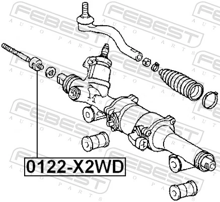 0122X2WD Febest Тяги кермові