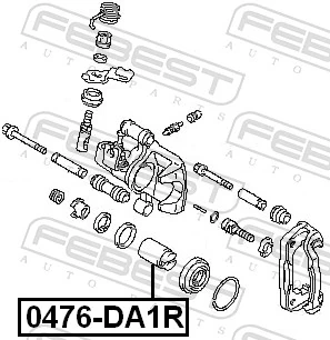 Поршень гальмівного супорта заднього Autofren P354503 ціна, від 124.37 USD