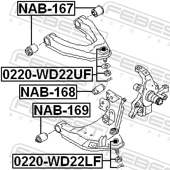 0220WD22LF Febest Кульові на авто