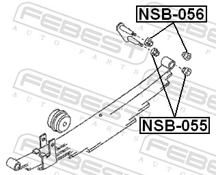 NSB056 Febest Втулка ресори