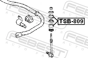 TSB809 Febest Втулка стійки заднього стабілізатора