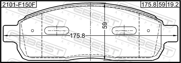 Купити 9L3Z2001A Ford Колодки гальмівні передні, дискові