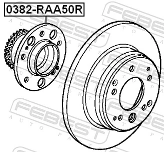 HUB150 BW Маточина задня