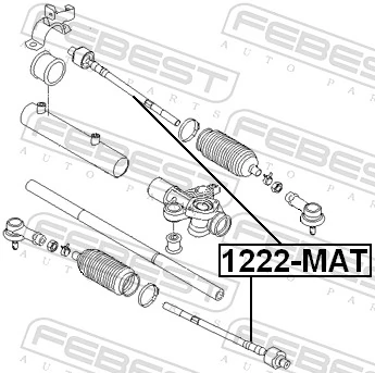 1222MAT Febest Тяги кермові