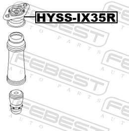 HYSSIX35R Febest Опора амортизатора
