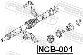 NCB001 Febest Підвісний підшипник карданного валу