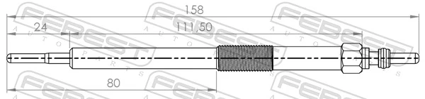 Свіча накалу Hidria H5232 ціна, від 10.91 USD