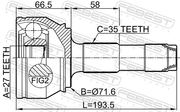 ШРУС зовнішній Peugeot/Citroen 46308369