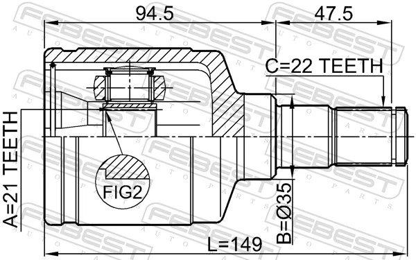 Купити BB5533 Posterparts Граната внутрішня, передня, ліва