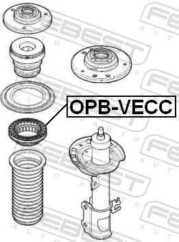 OPBVECC Febest Підшипник опори амортизатора