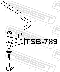 TSB789 Febest Втулка стійки переднього стабілізатора