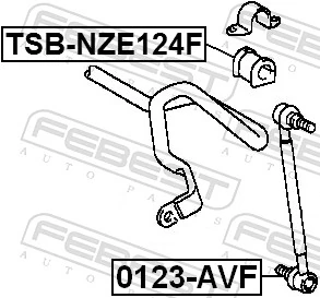 TSBNZE124F Febest Втулка стабілізатора переднього