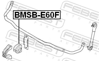 BMSBE60F Febest Втулка стабілізатора переднього