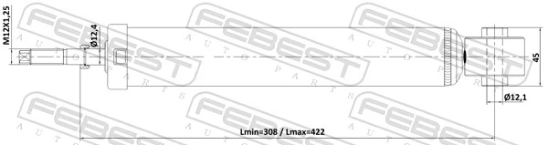 Амортизатор задній 32131007 Sensen